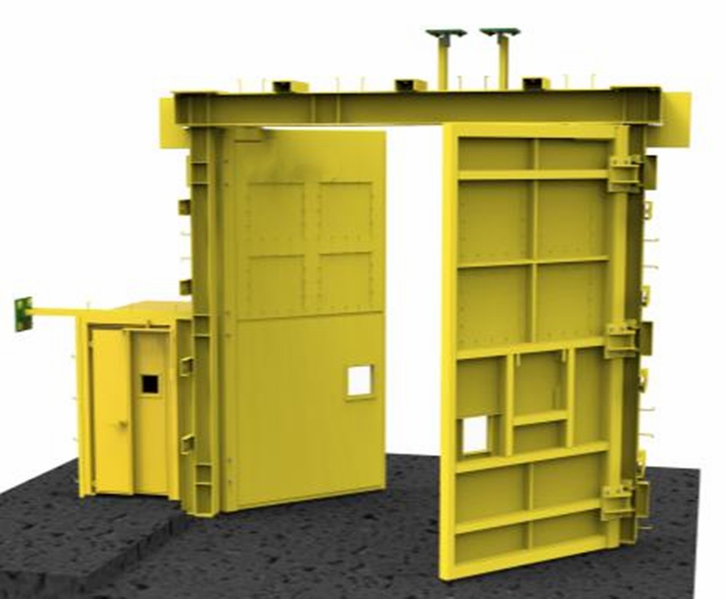 Hydraulic PLC Control Air Lock System/Ventilation Door with New Design for Deeping Mine
